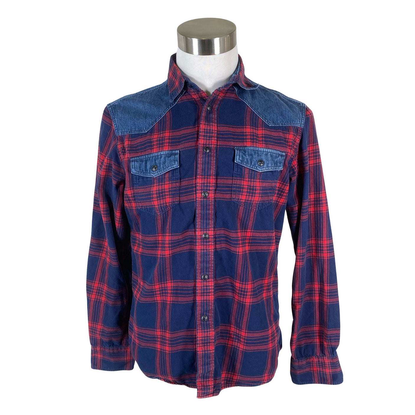 Unisex Celio - Flannel shirt, size M - Blue (1)