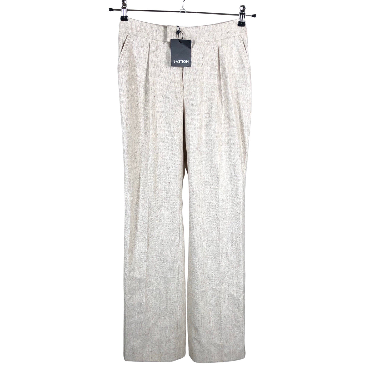 Unisex Bastion - Straight leg trousers, size 34 - Beige (1)