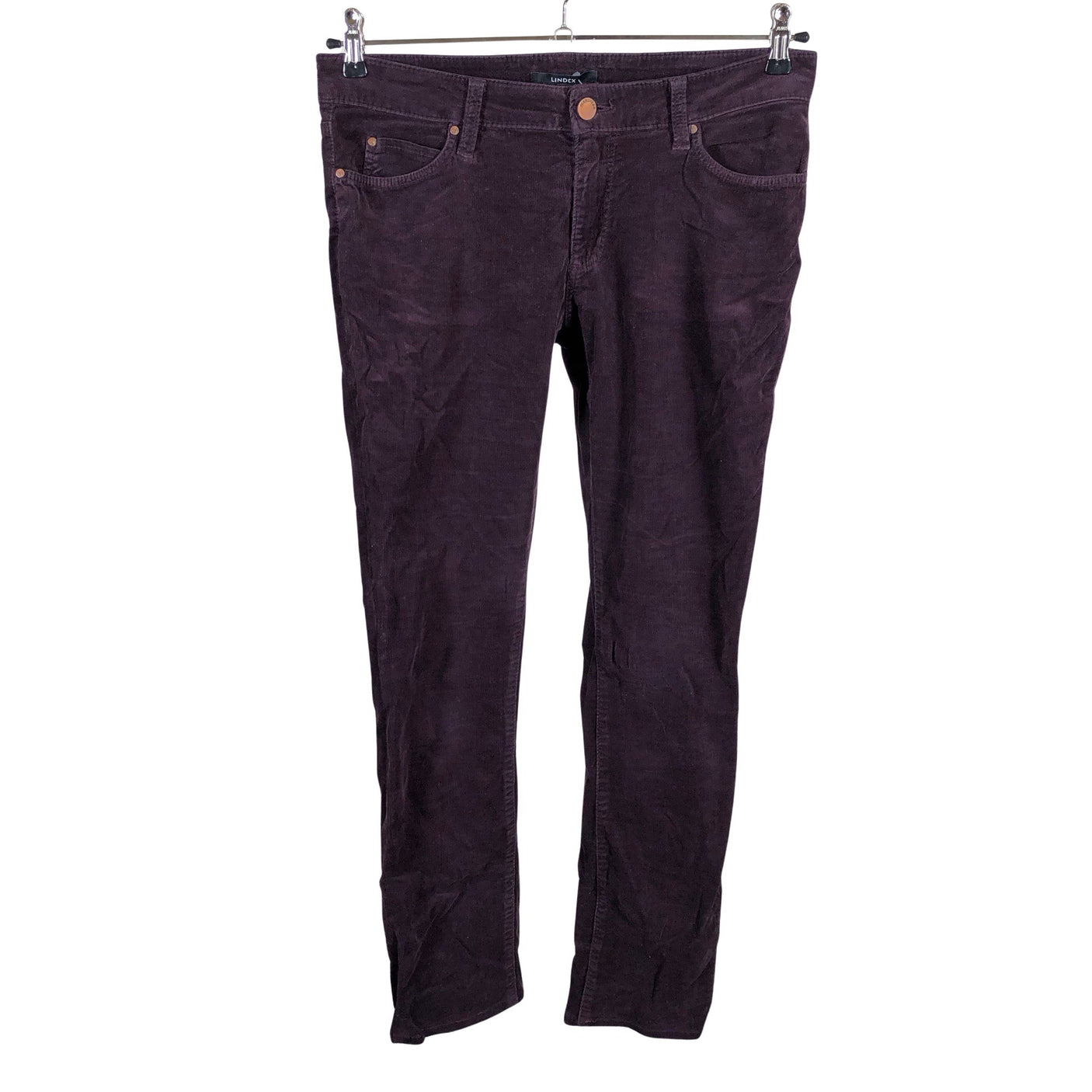 Unisex Lindex - Velvet pants, size 40 - Violet (1)