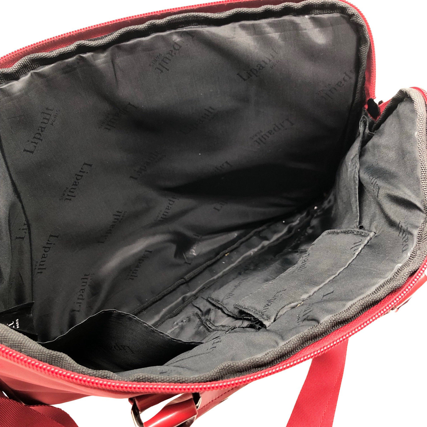 Unisex Lipault - Laptop bag, size Maxi - Wine red (2)