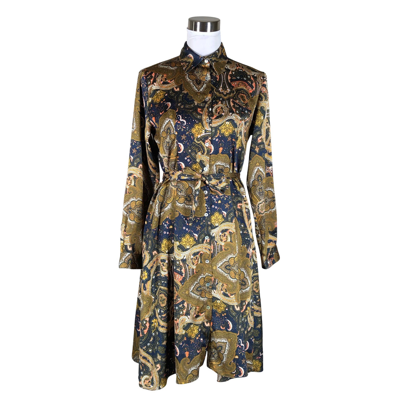 Unisex Sand - Schiffon dress, size 36 - Green (1)