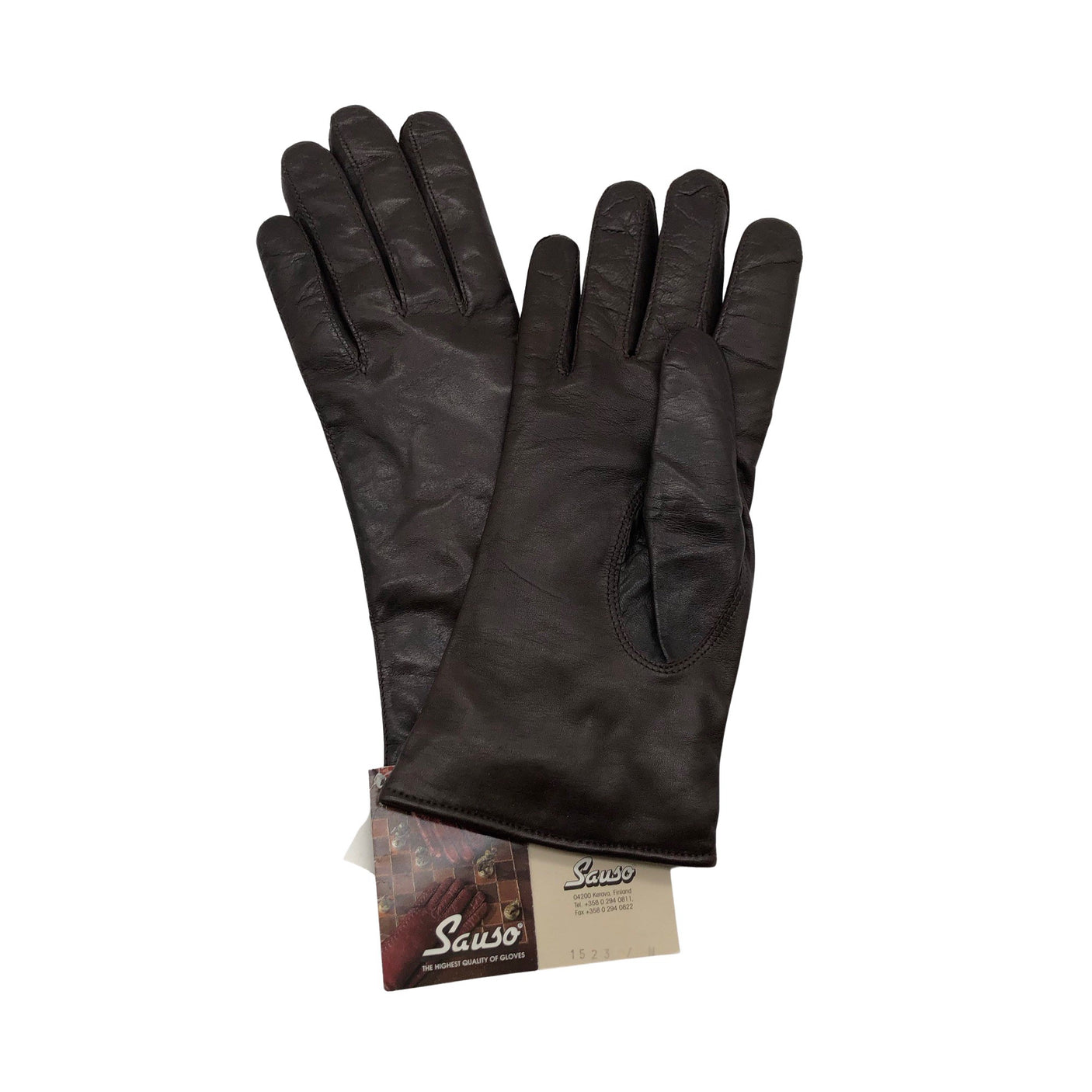 Unisex Sauso - Leather gloves, size No size - Brown (1)