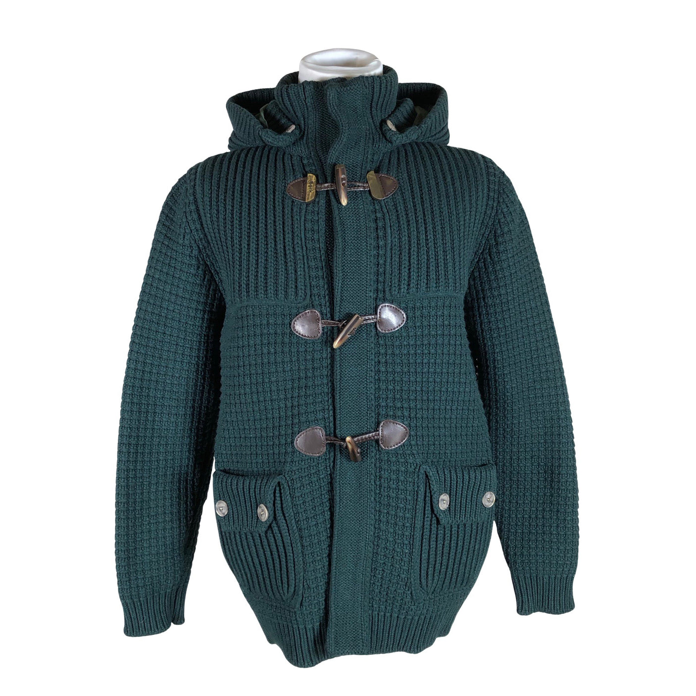 Unisex Bark - Wool coat, size L - Green (1)