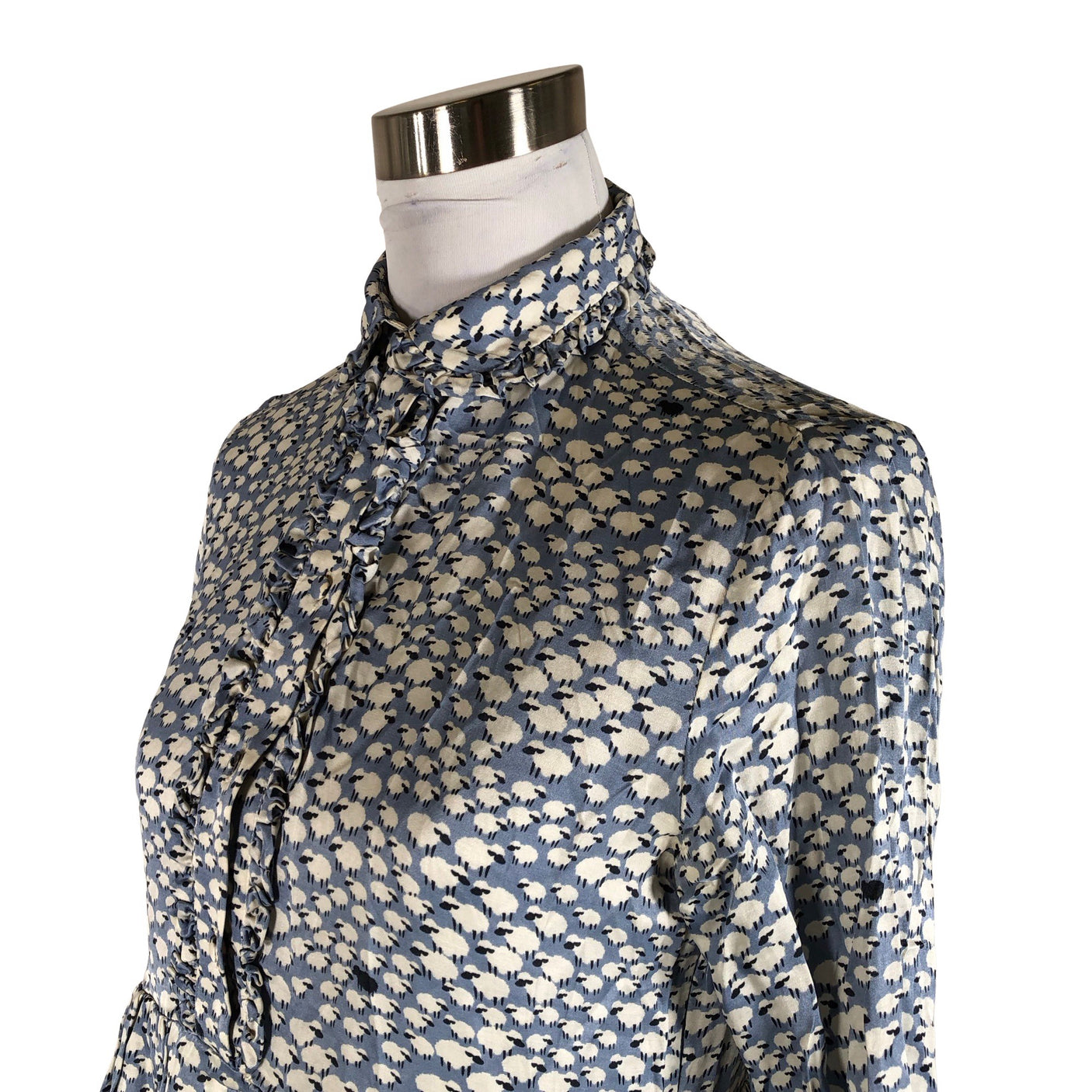 Unisex Paul & Joe - Schiffon dress, size 38 - Light blue (3)