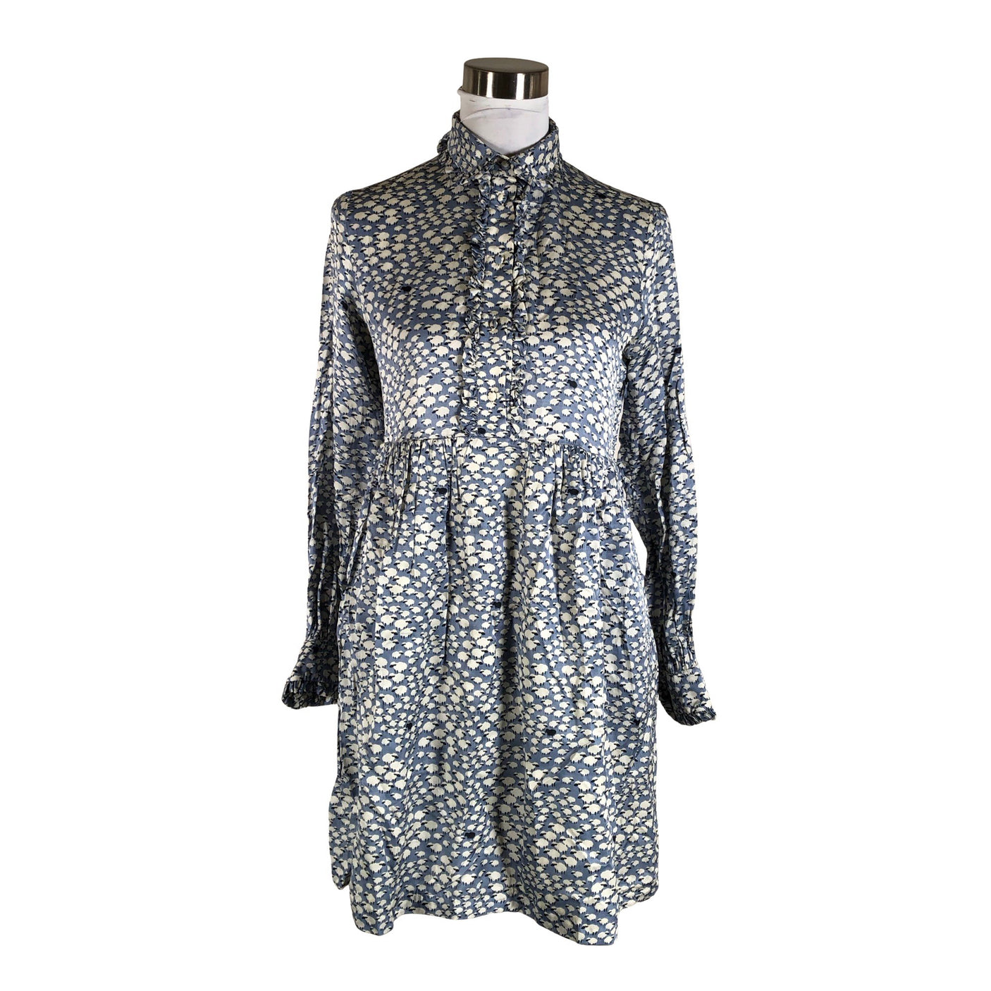 Unisex Paul & Joe - Schiffon dress, size 38 - Light blue (1)