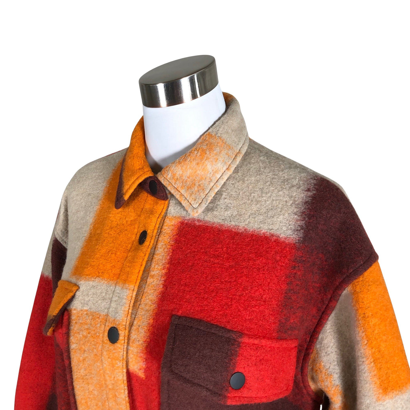 Unisex Desigual - Wool coat, size 38 - Orange (3)