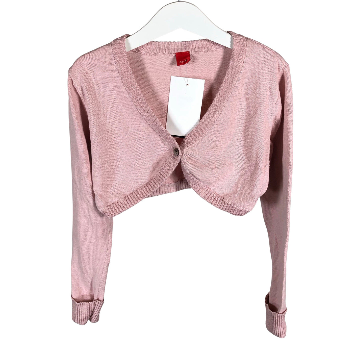 Unisex Esprit - Knit bolero jacket, size 128 - 134 - Light pink (1)
