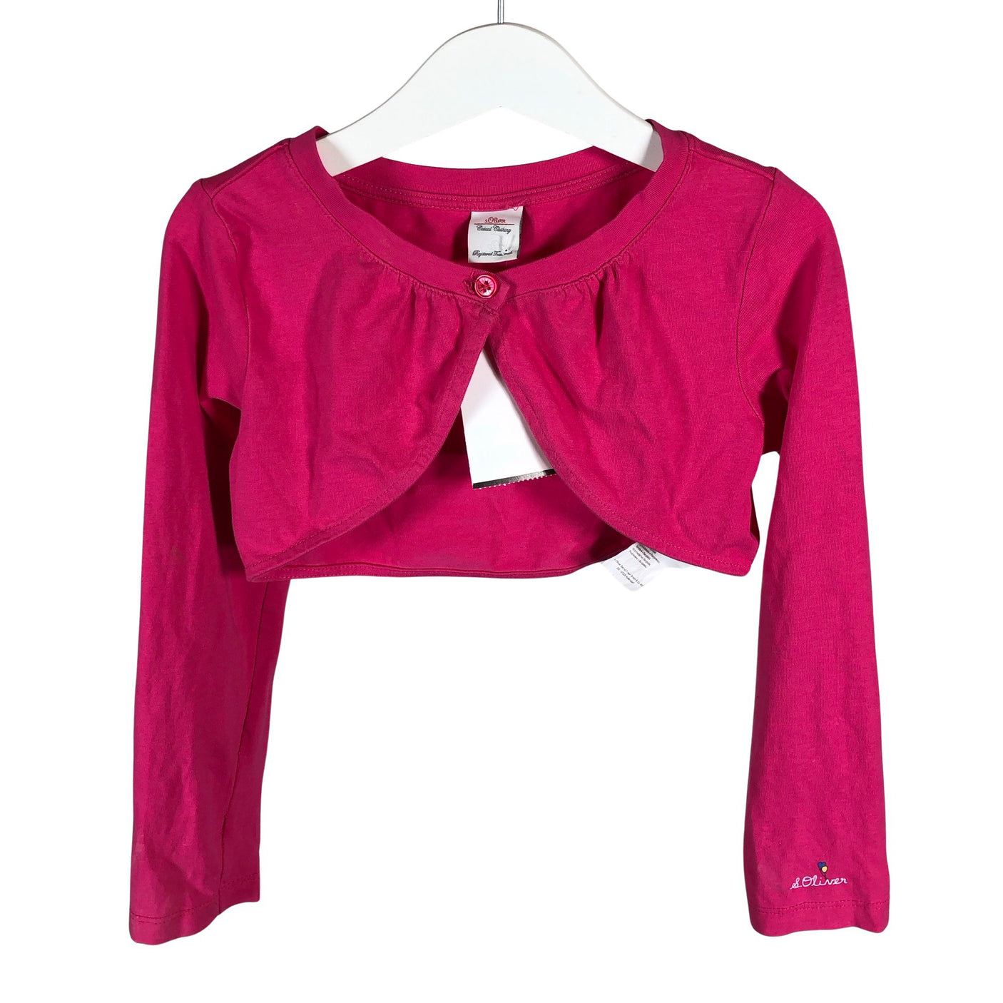 Unisex s.Oliver - Tricot bolero, size 116 - 122 - Pink (1)