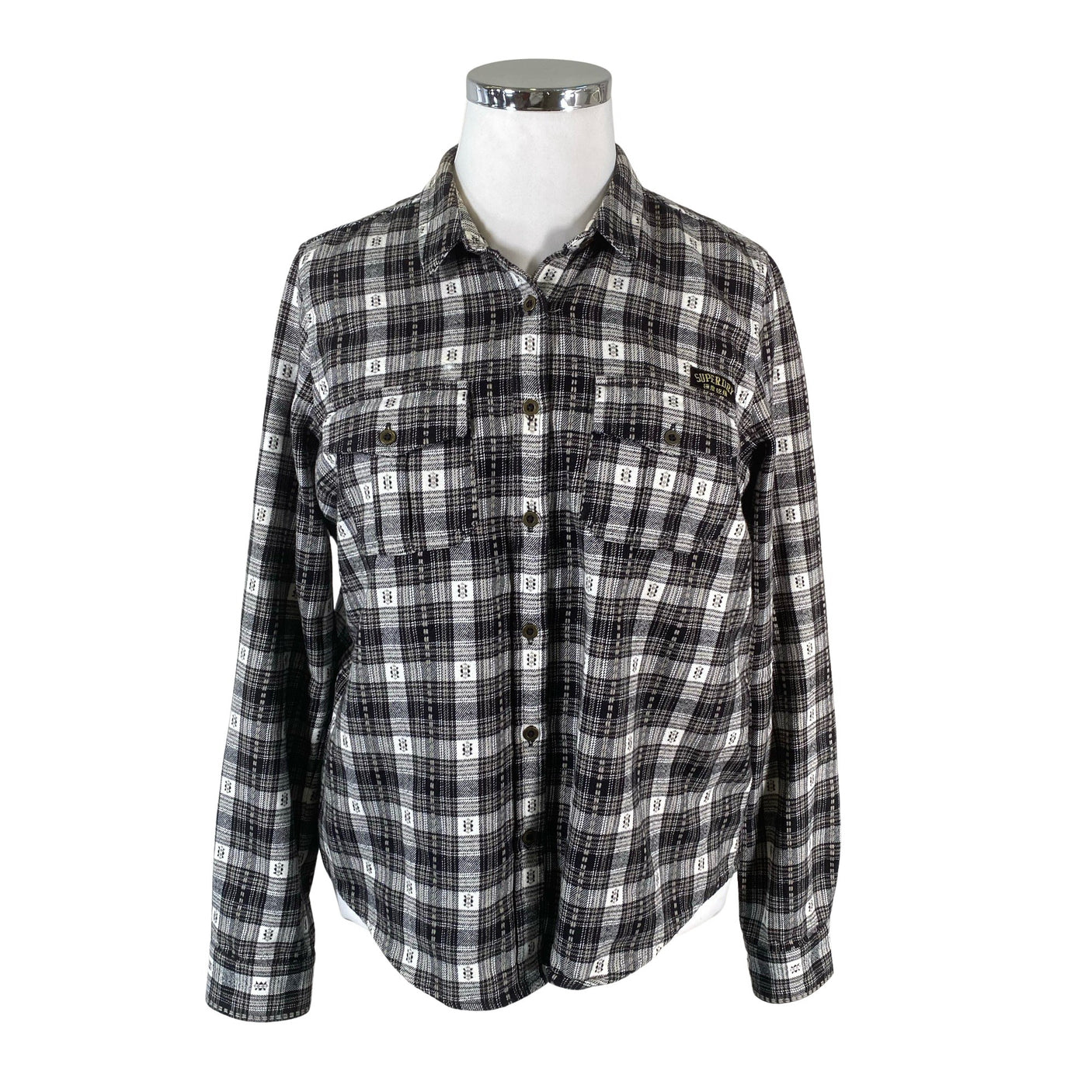 Unisex Superdry - Flannel shirt, size 44 - Gray (1)