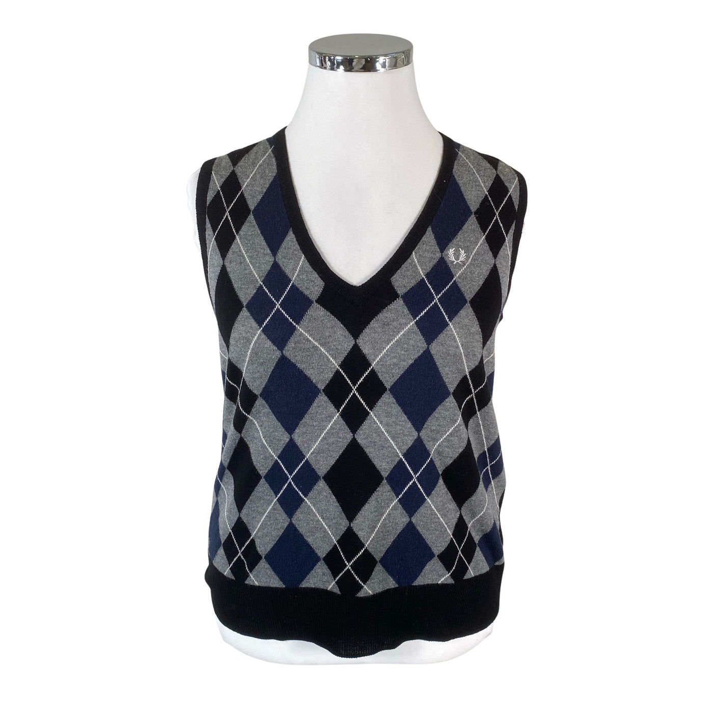 Unisex Fred Perry - Knit vest, size 42 - Black (1)