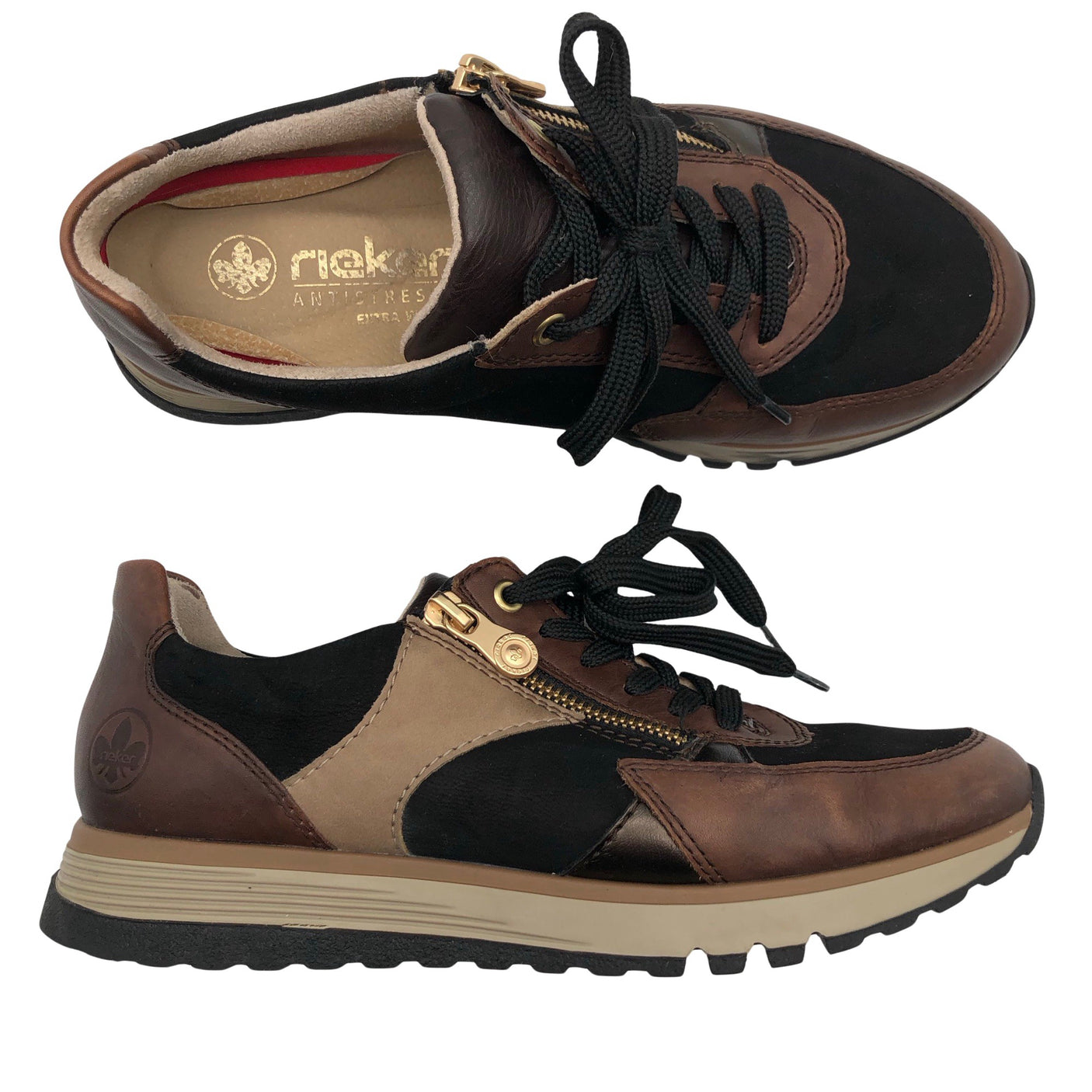 Unisex Rieker - Casual sneakers, size 40 - Black (1)