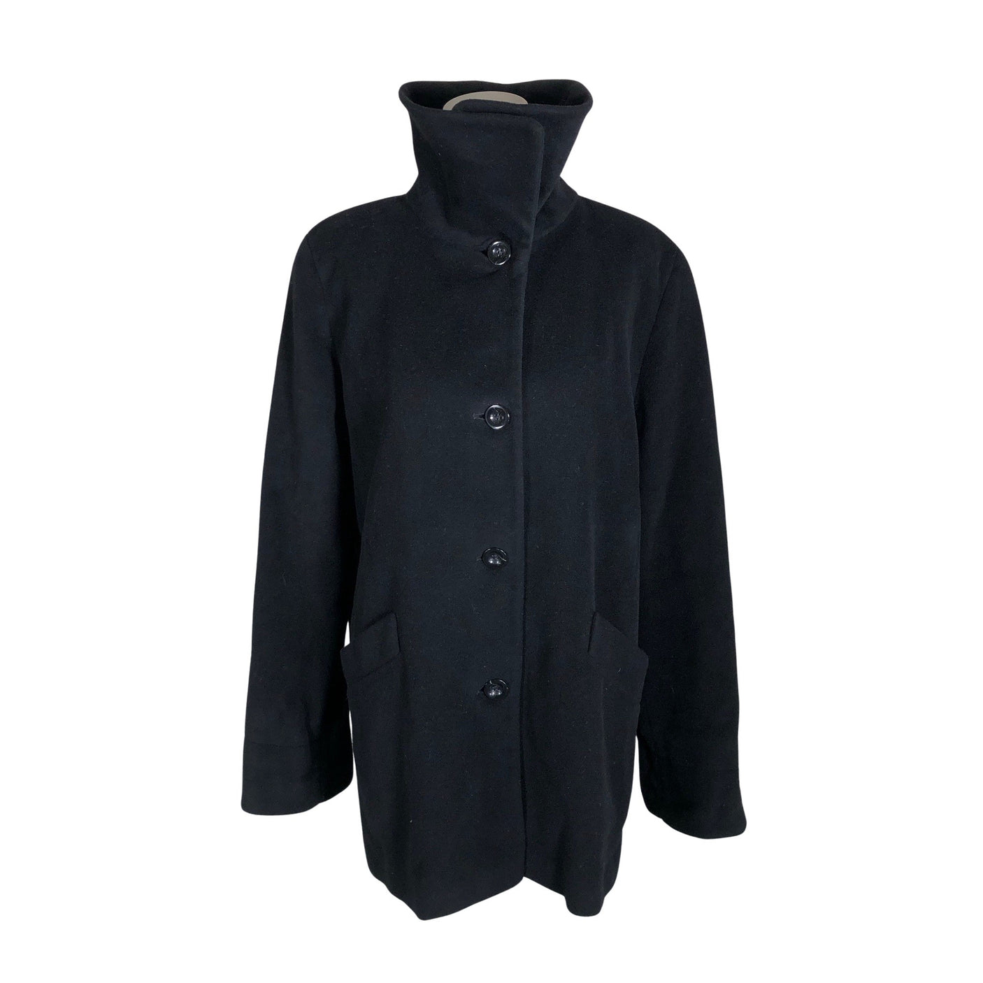 Unisex Classic - Wool coat, size 38 - Black (1)