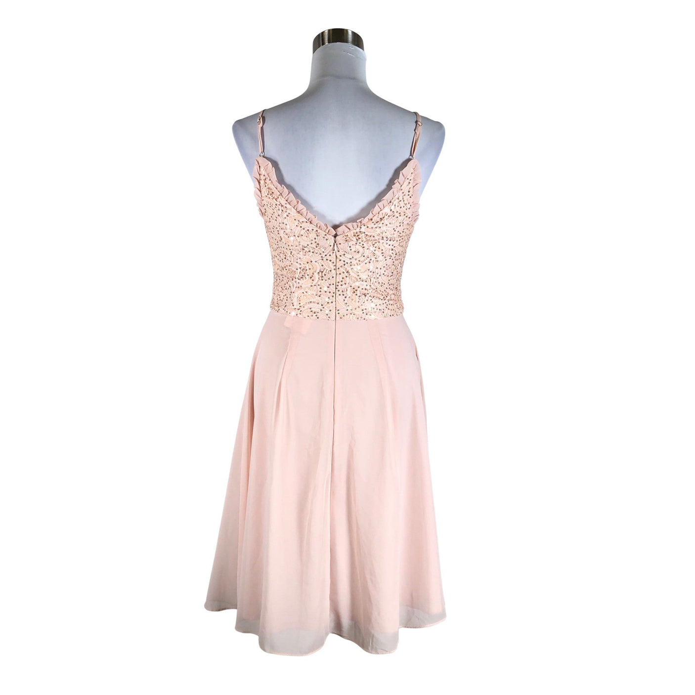 Unisex Skirt&Stiletto - Party dress, size 34 - Light pink (2)