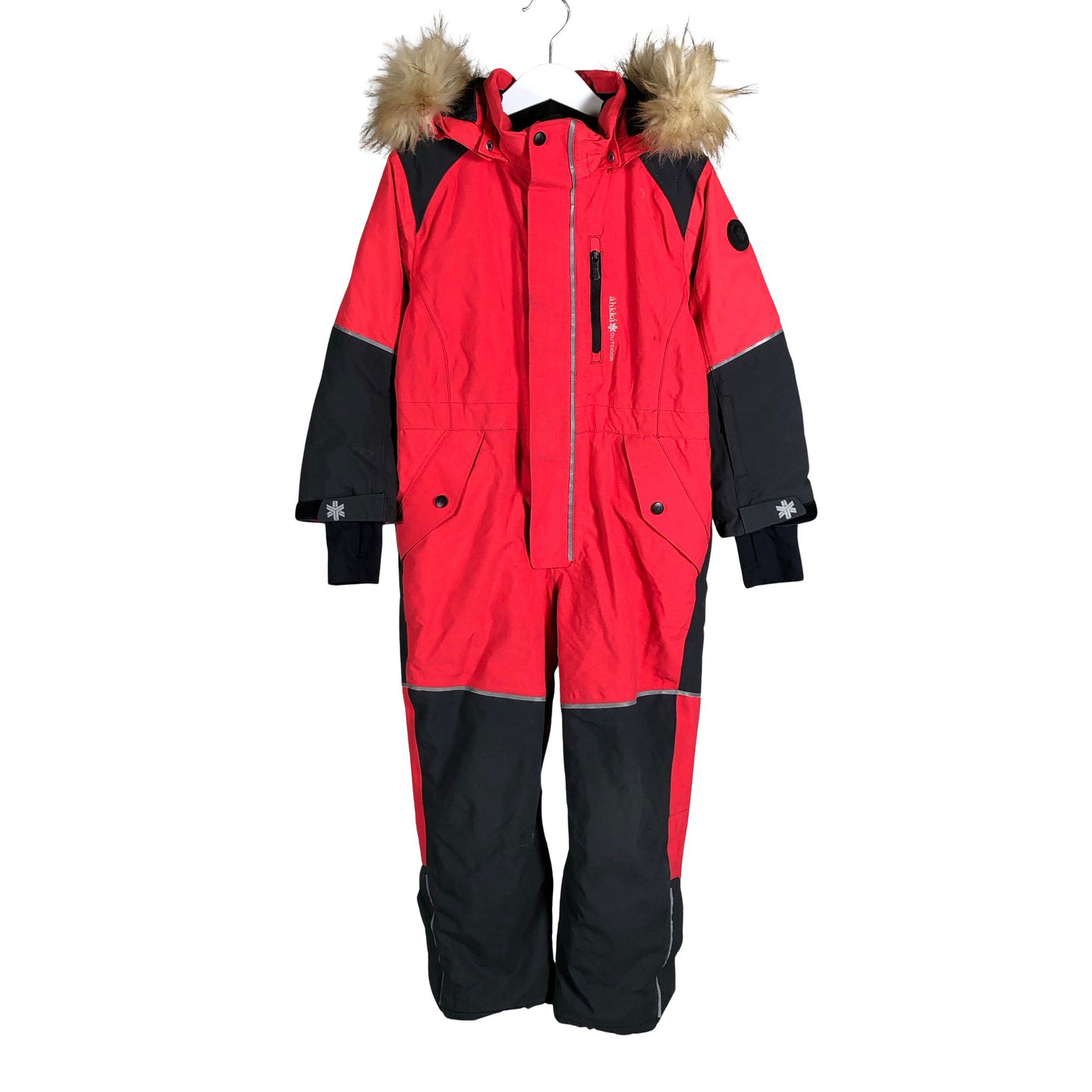 Unisex Áhkká - Winter overall, size 110 - 116 - Red (1)