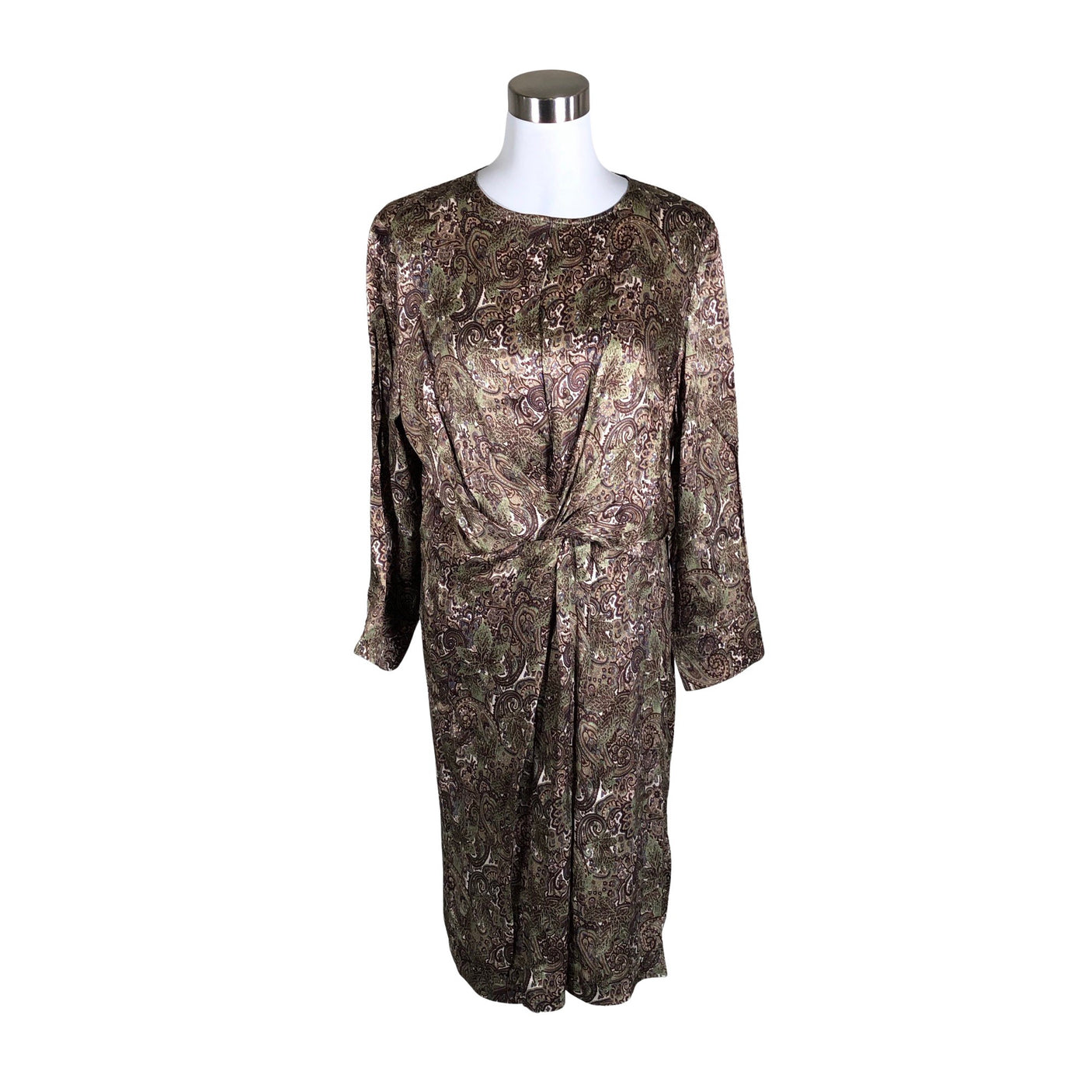 Unisex Mos Mosh - Schiffon dress, size 40 - Brown (1)