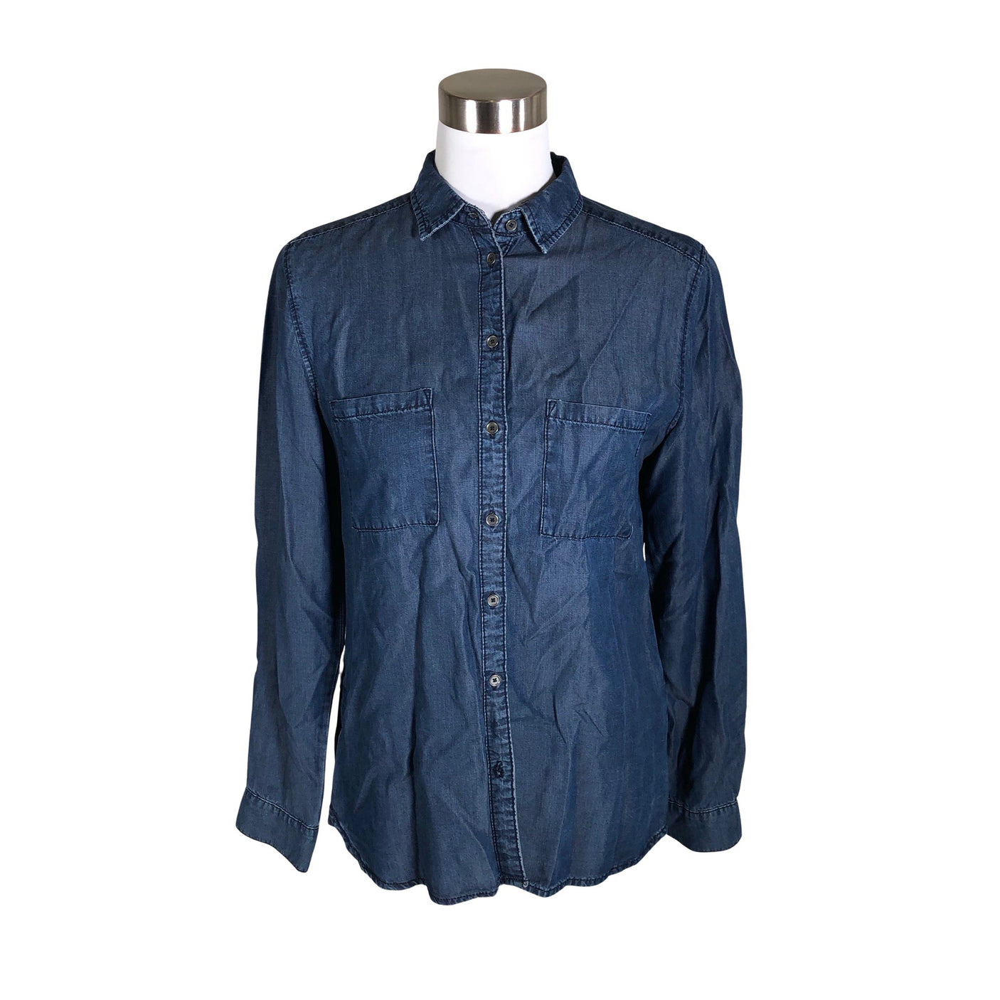 Unisex Lindex - Denim shirt, size 38 - Blue (1)