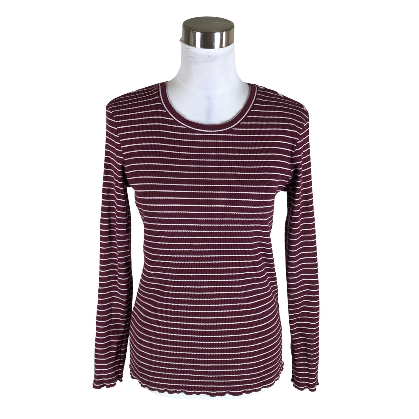 Unisex Selected - Tricot shirt, size 40 - Wine red (1)