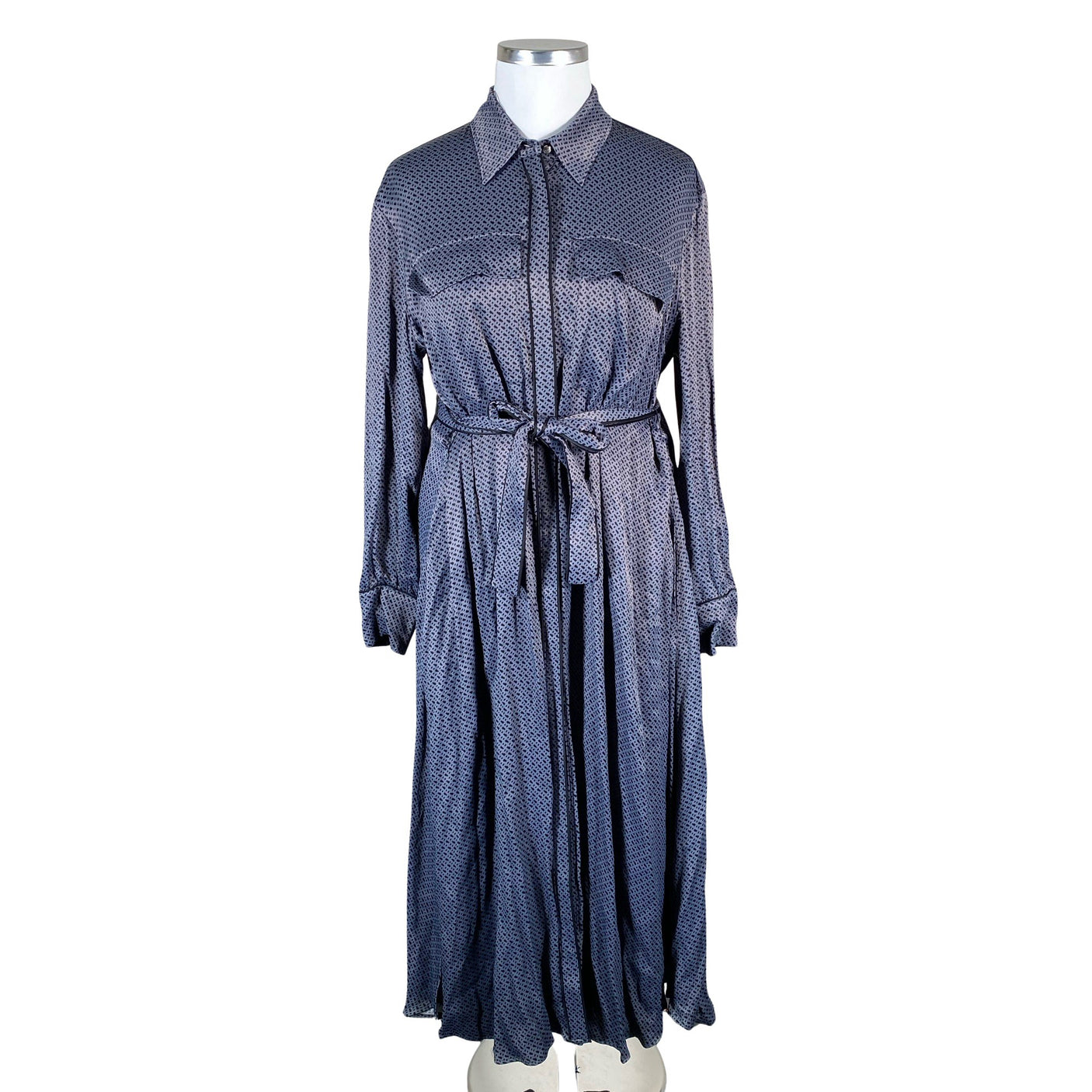 Unisex Hugo Boss - Schiffon dress, size 42 - Gray (1)