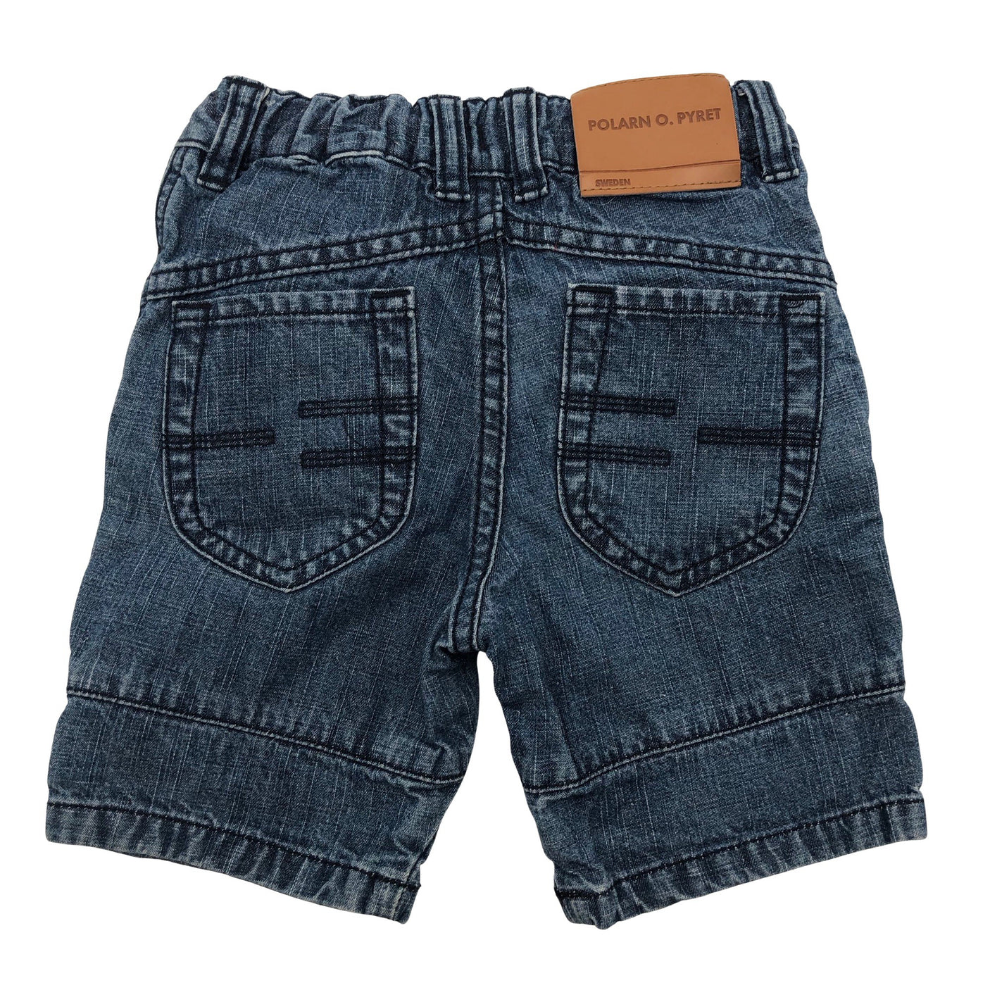 Unisex Polarn O. Pyret - Denim shorts, size 68 - 74 - Blue (2)