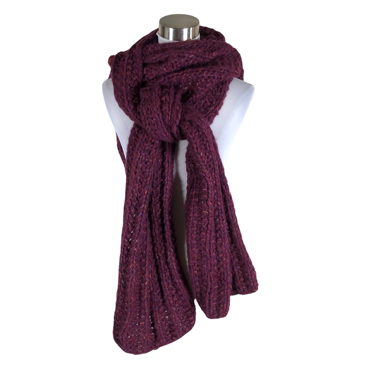 Unisex Handmade - Scarf, size Maxi - Wine red (1)