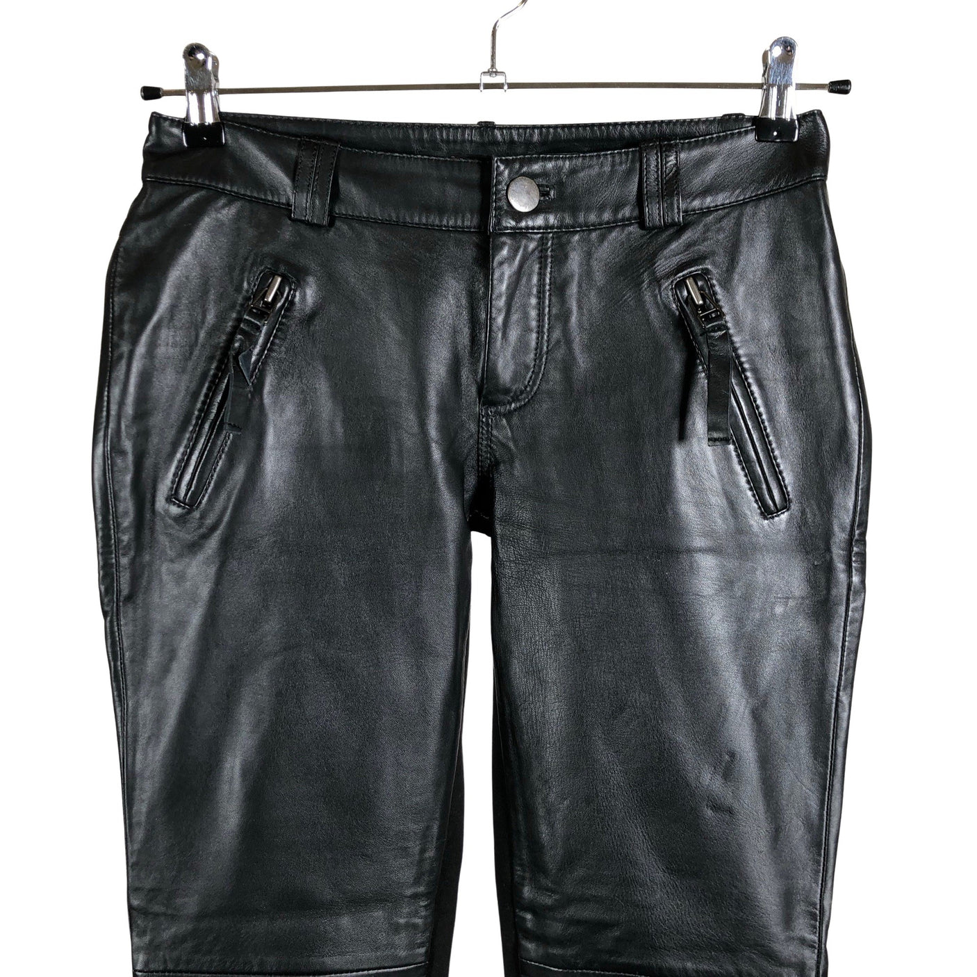 Unisex Gestuz - Leather pants, size 36 - Black (3)