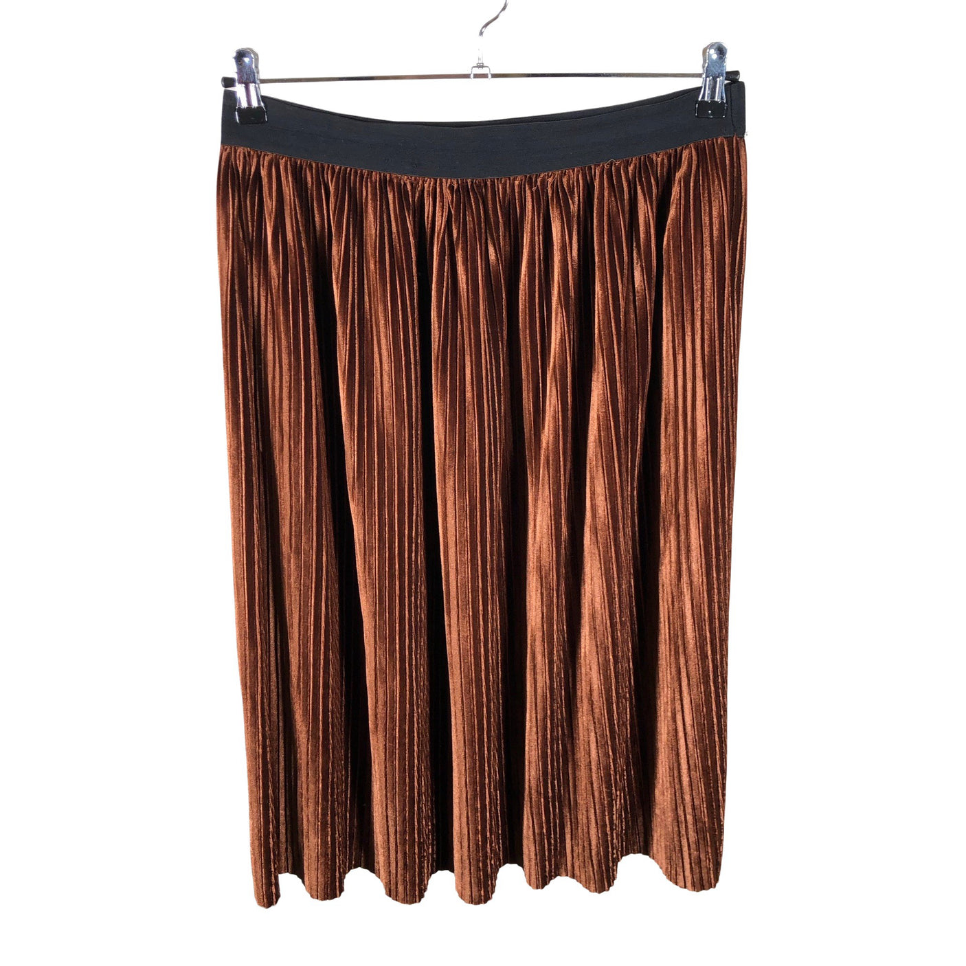 Unisex Esprit - Pleated skirt, size 42 - Brown (1)