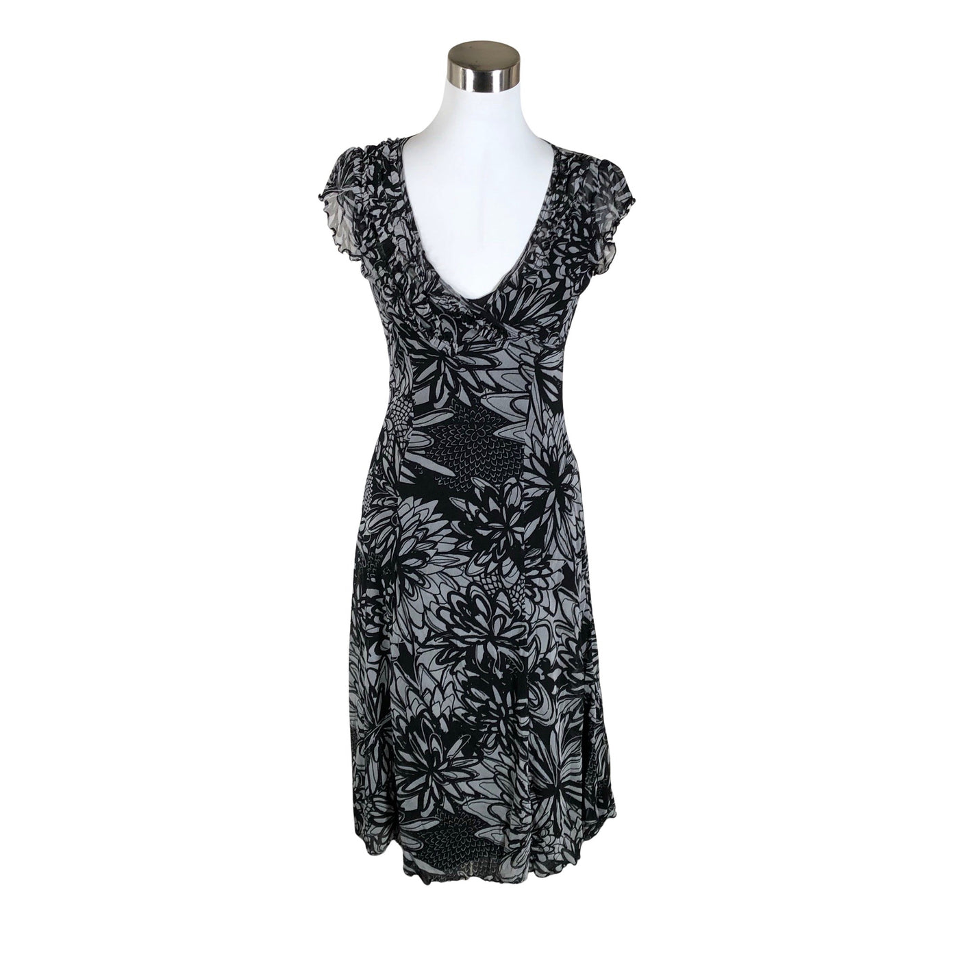 Unisex Mexx - Schiffon dress, size 36 - Gray (1)