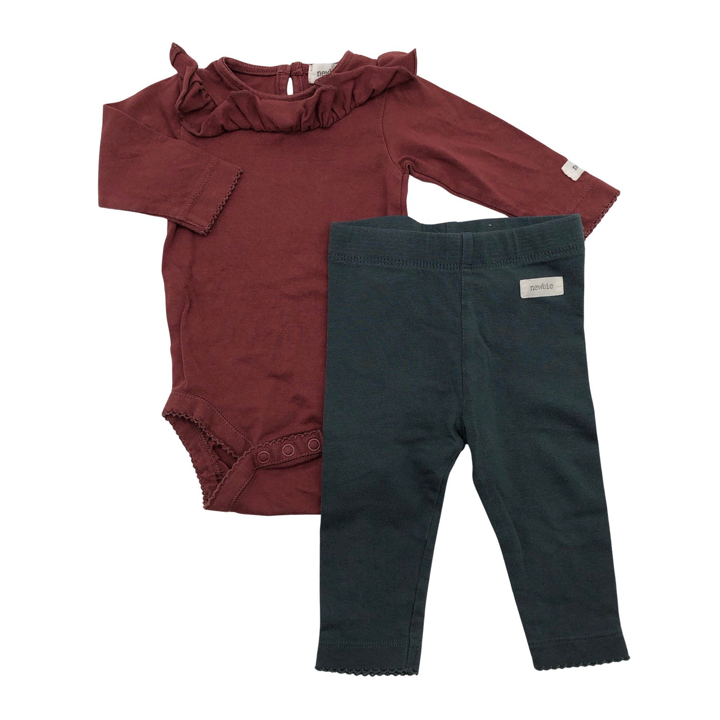 Unisex Newbie - Body, size 56 - 62 - Wine red (1)