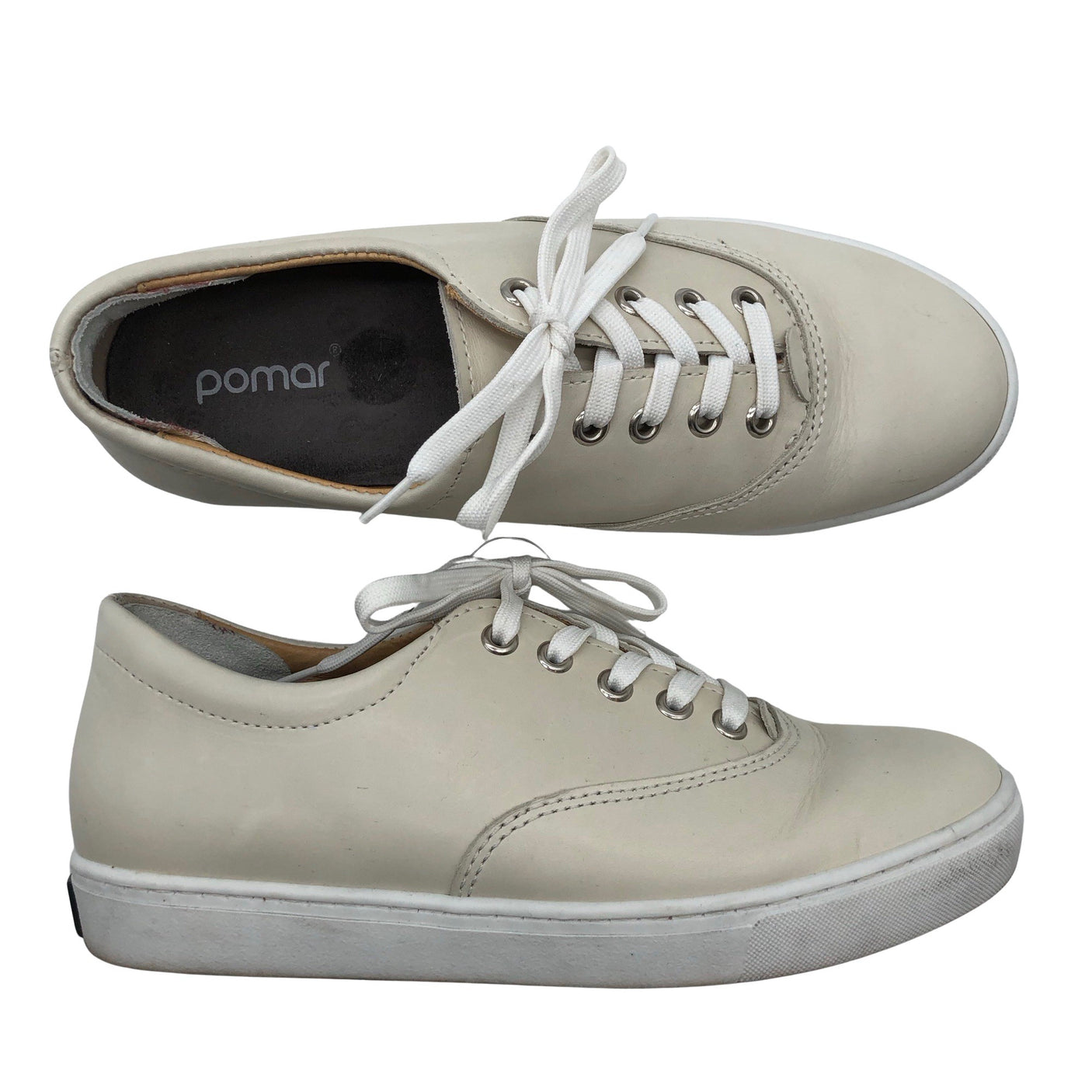 Unisex Pomar - Casual sneakers, size 37 - Beige (1)