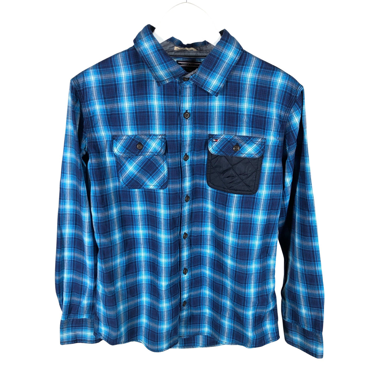 Unisex Tommy Hilfiger - Collared shirt, size 170 - 176 - Blue (1)