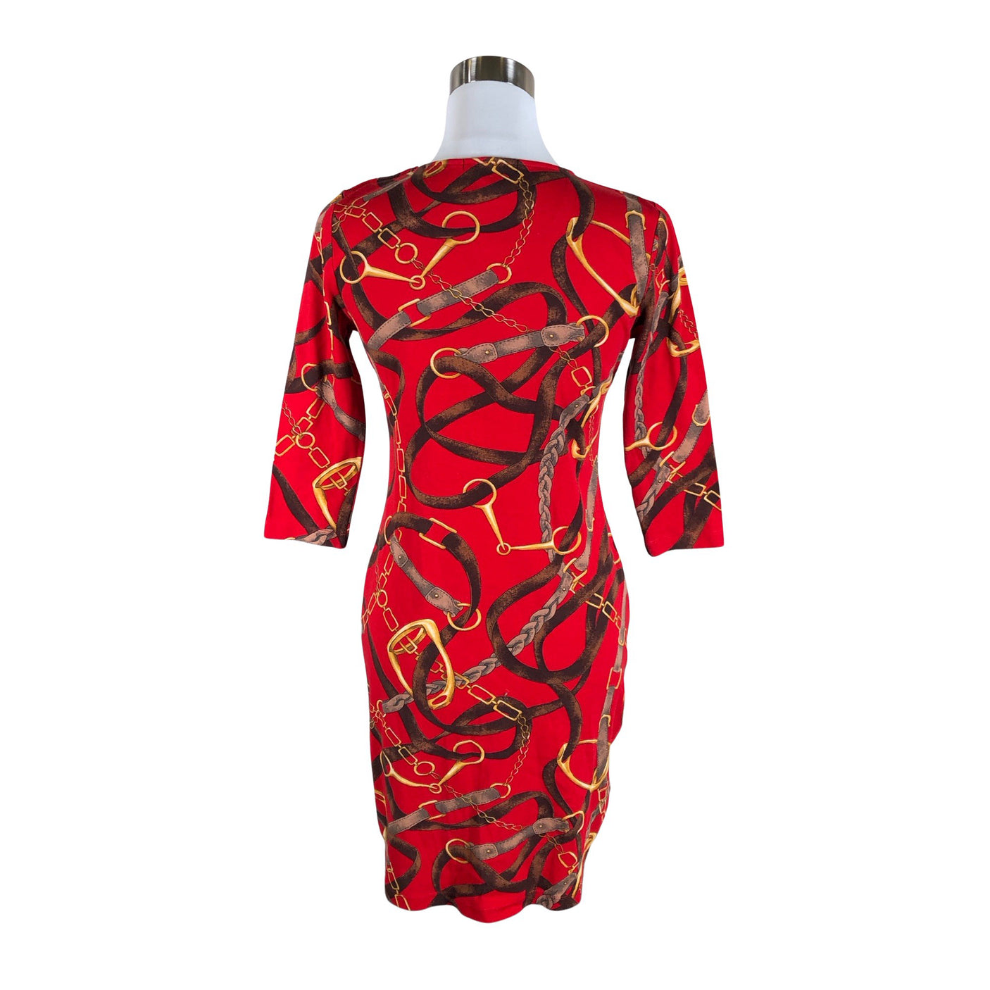 Unisex Lauren Ralph Lauren - Tricot dress, size 36 - Red (2)