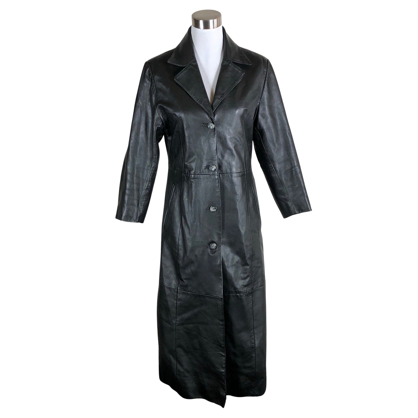 Unisex Emanuela - Leather jacket, size 36 - Black (1)