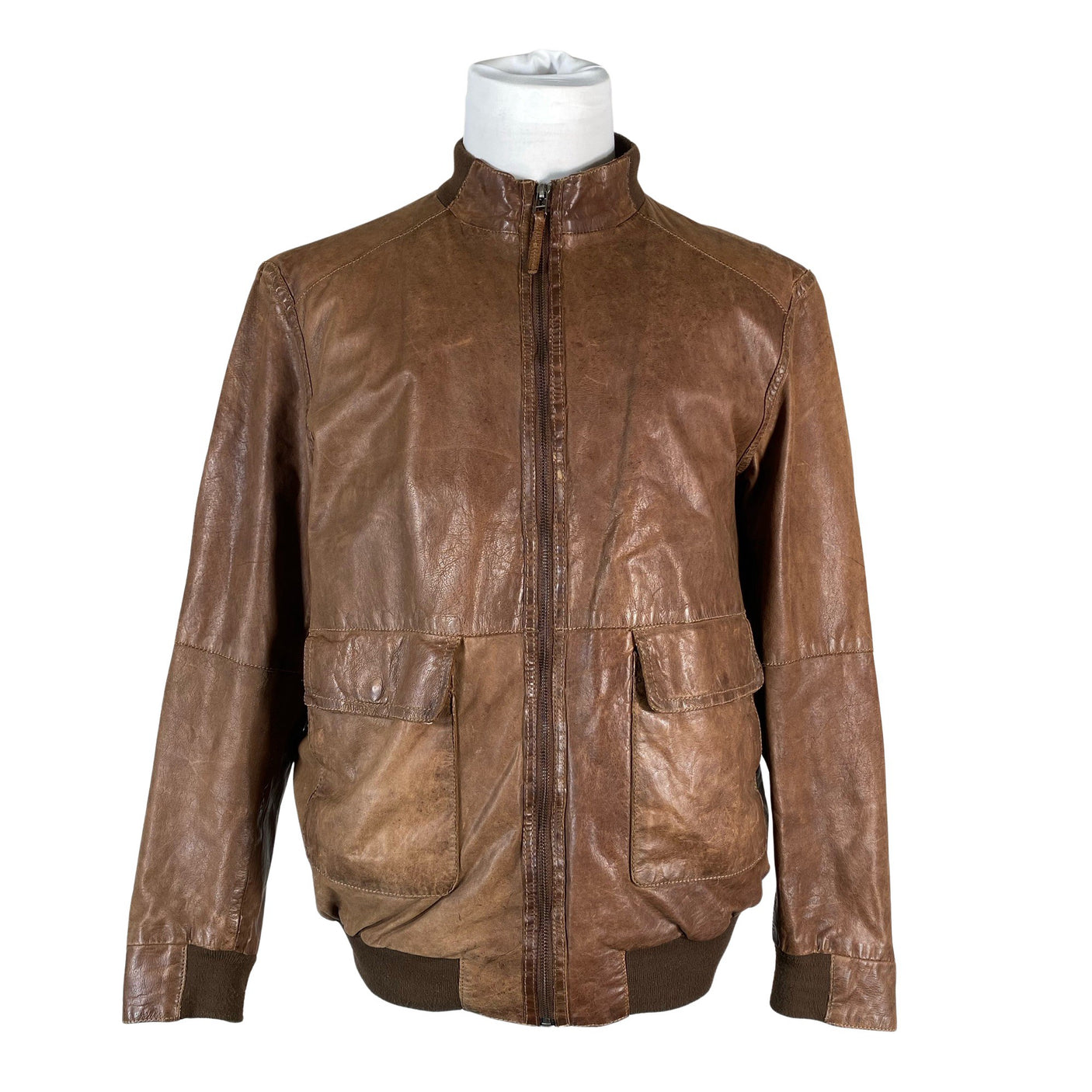 Unisex Peter Hahn - Leather jacket, size L - Brown (1)