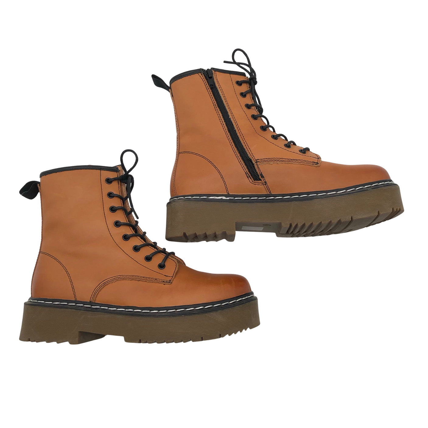 Unisex 2Moons - Army boots, size 38 - Brown (1)