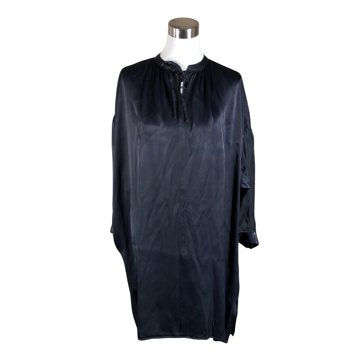 Unisex Arket - Schiffon dress, size 40 - Black (1)