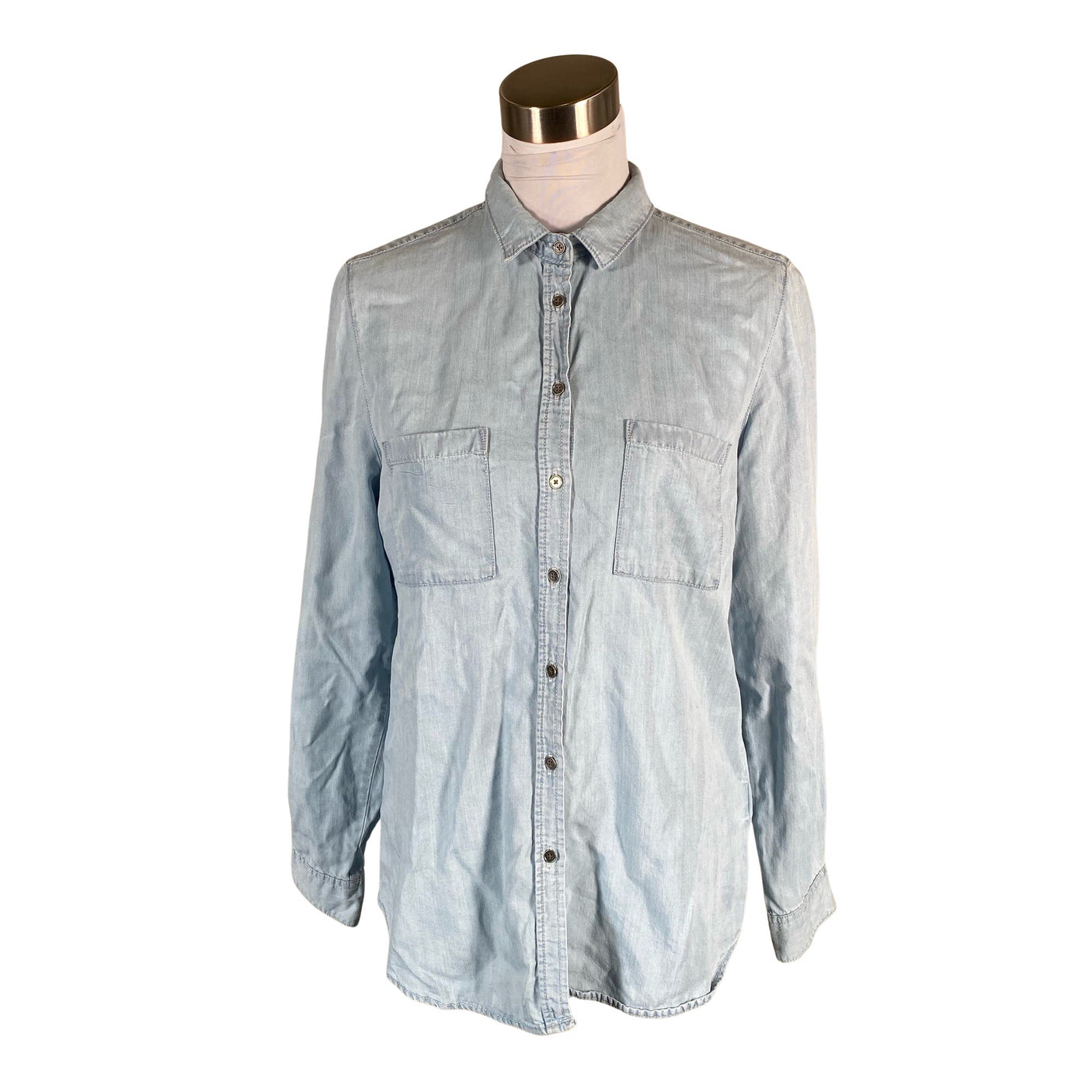 Unisex Lindex - Denim shirt, size 40 - Light blue (1)