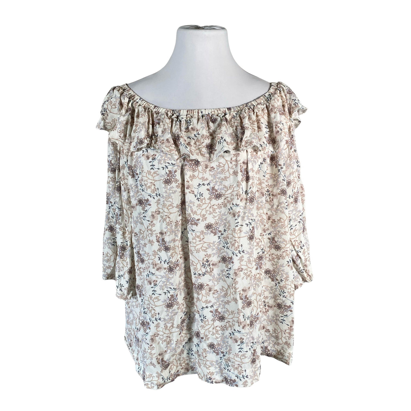 Unisex Andiata - Short-sleeved blouse, size 46 - Beige (1)