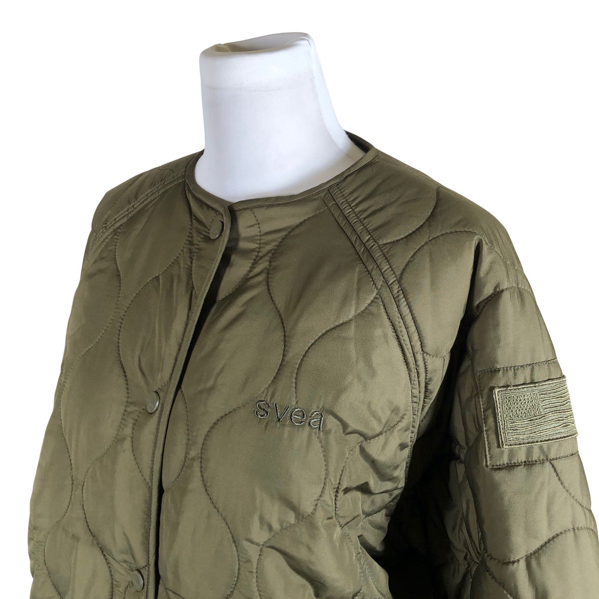 Unisex Svea - Quilted jacket, size 34 - Green (3)