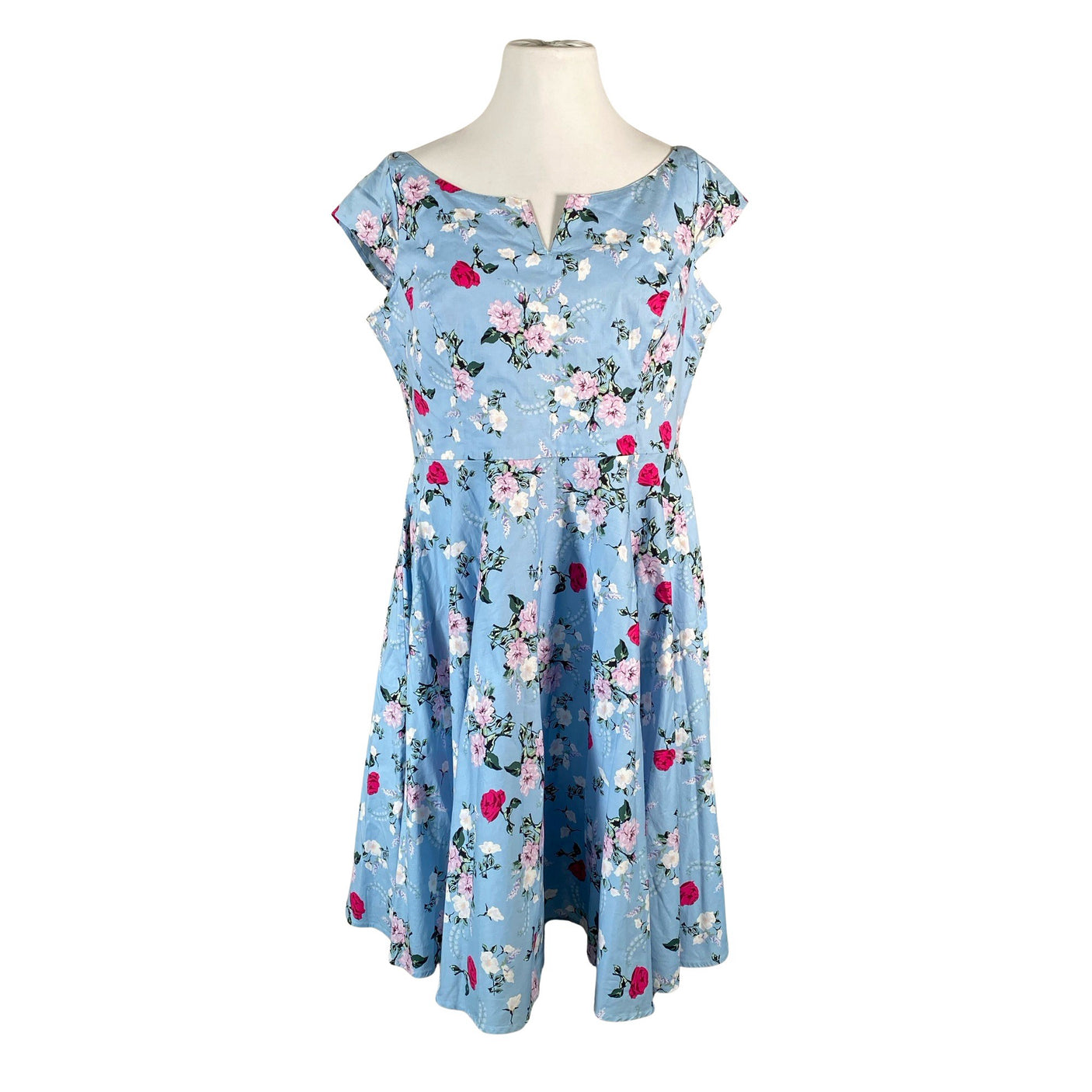Unisex Hell Bunny - Dress, size 46 - Light blue (1)