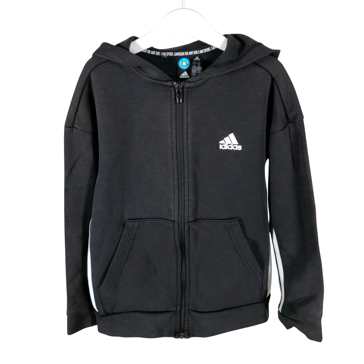 Unisex Adidas - Hoodie, size 134 - 140 - Black (1)