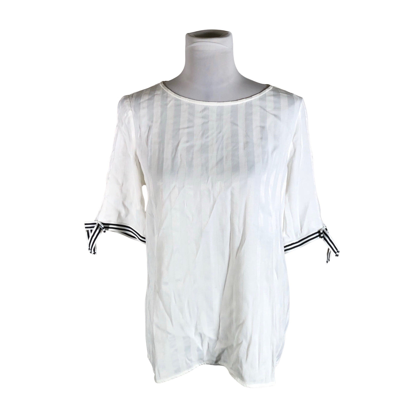 Unisex Esprit - Short-sleeved blouse, size 38 - White (1)