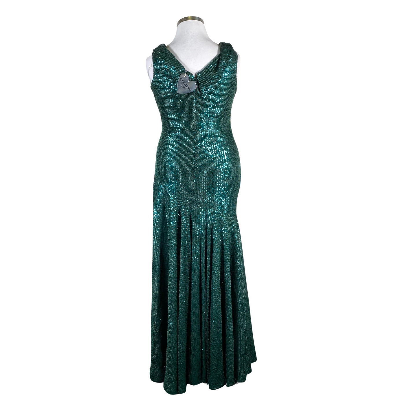Unisex Goddiva London - Evening dress, size 42 - Green (3)
