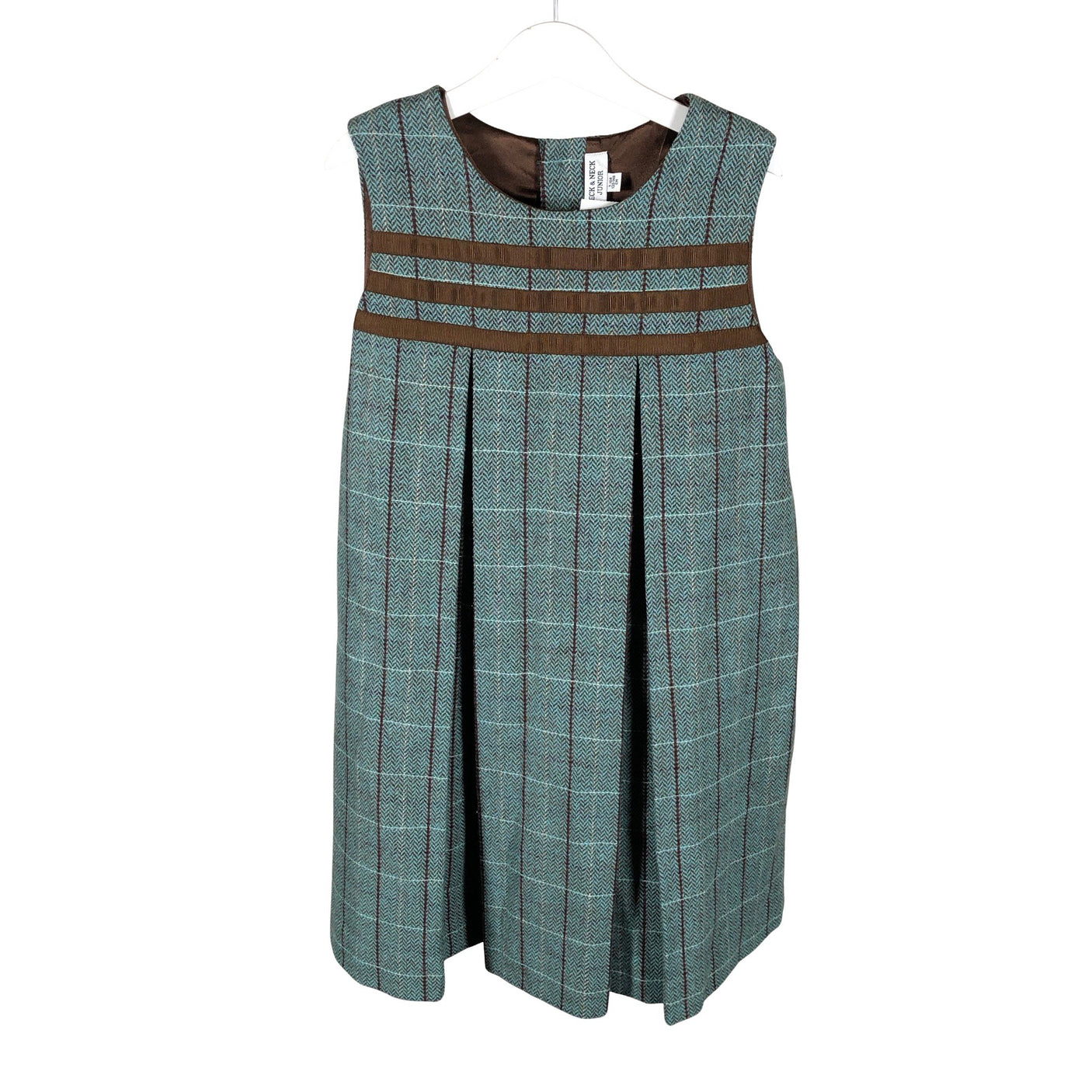 Unisex Neck & Neck - Party dress, size 134 - 140 - Turquoise (1)