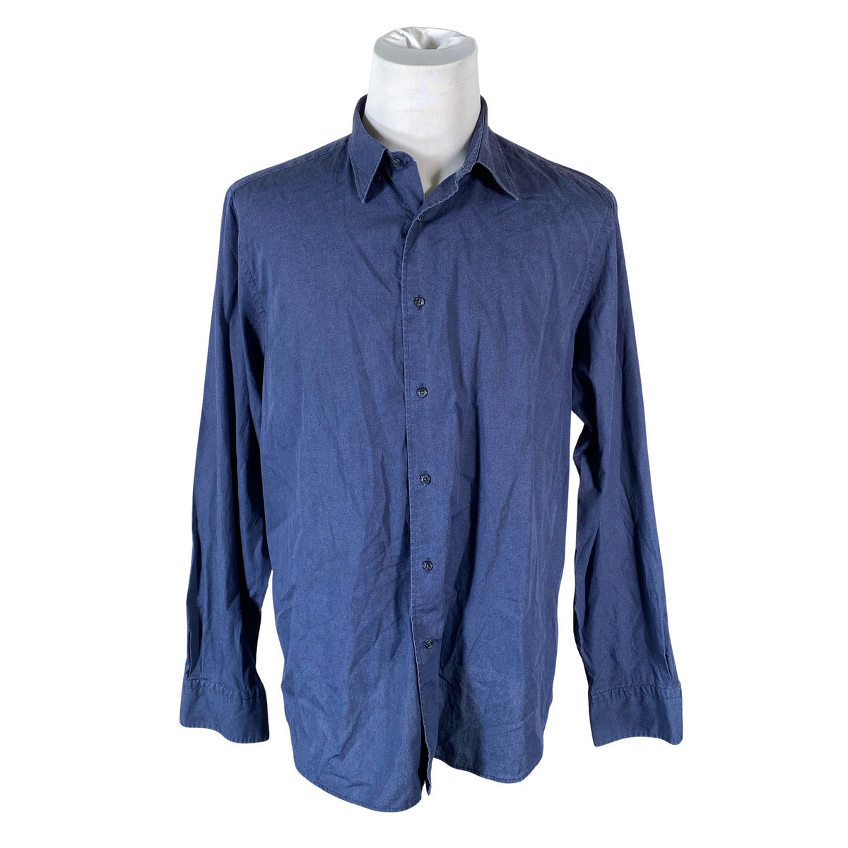 Unisex Massimo Dutti - Collared shirt, size XXL - Blue (1)