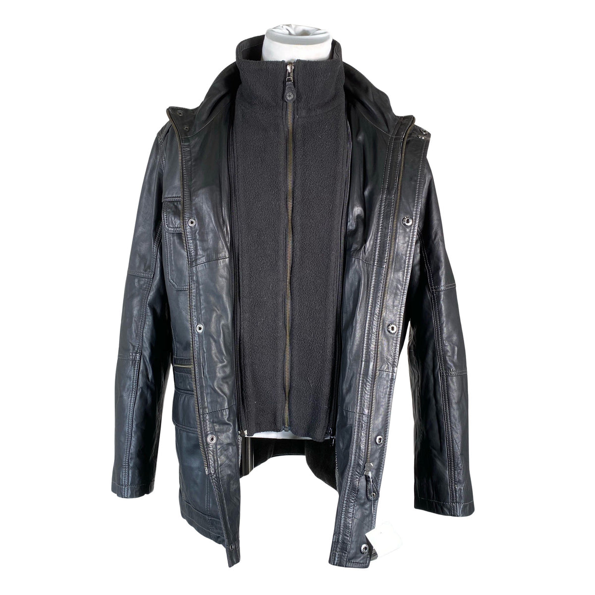 Unisex Brandt - Leather jacket, size L - Black (3)