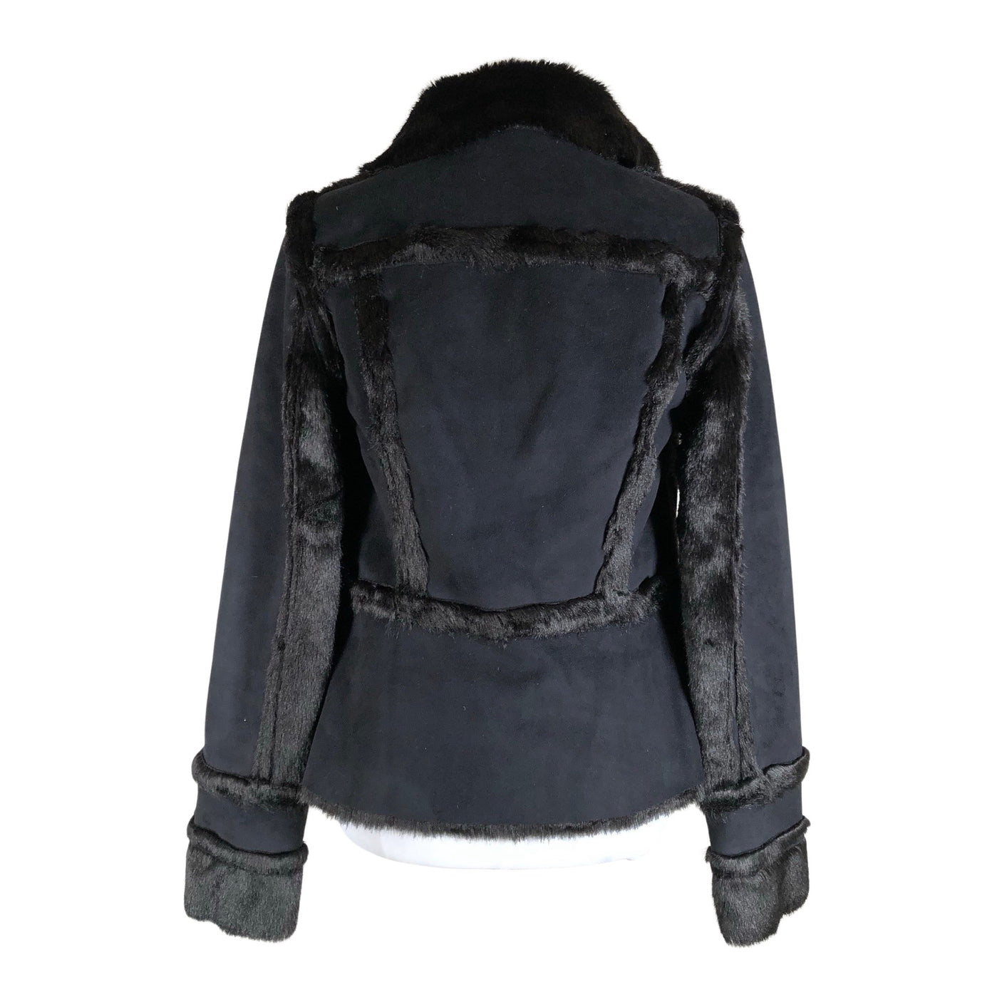 Unisex Pianurastudio - Faux fur coat, size 36 - Black (2)