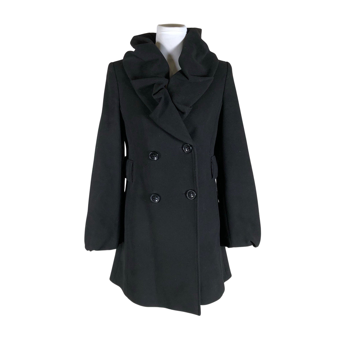 Unisex Zeropoint - Wool coat, size 36 - Black (1)