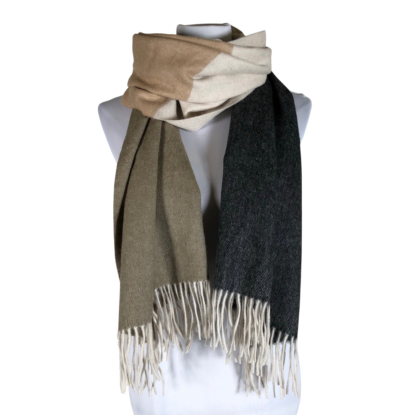 Unisex Part two - Scarf, size Midi - Beige (1)
