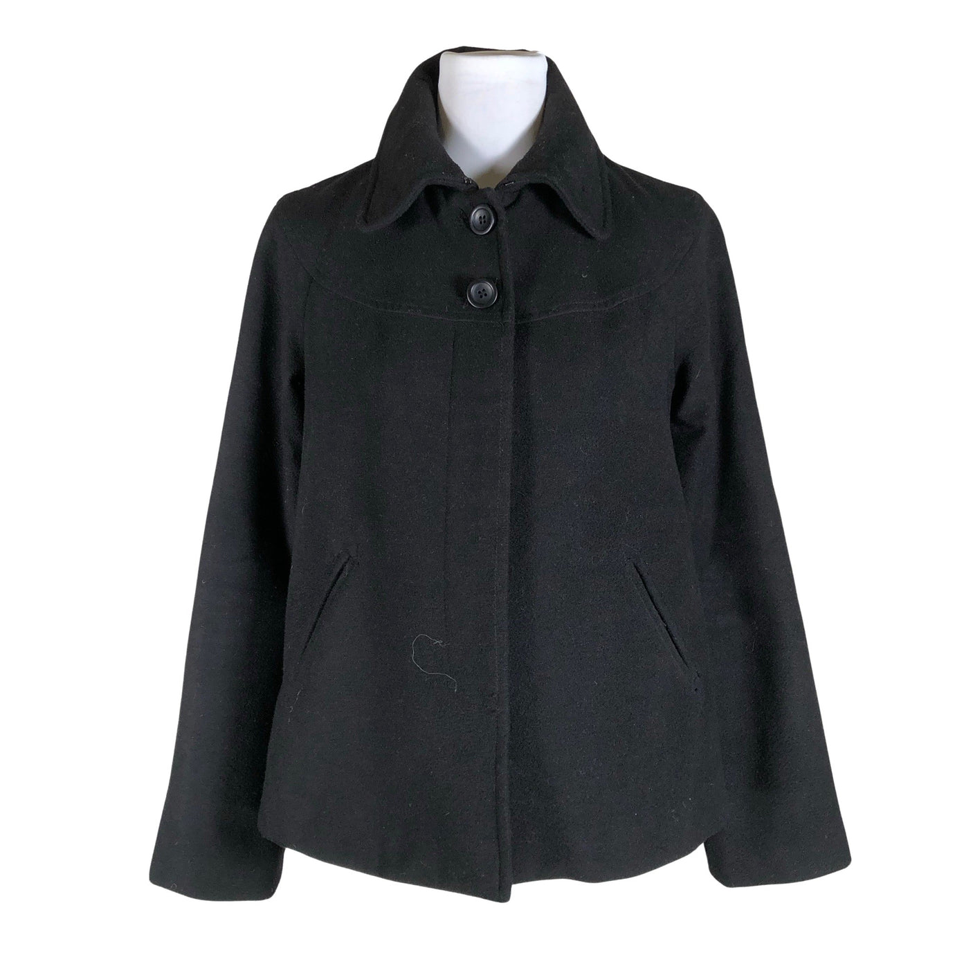 Unisex Lindex - Wool coat, size 36 - Black (1)