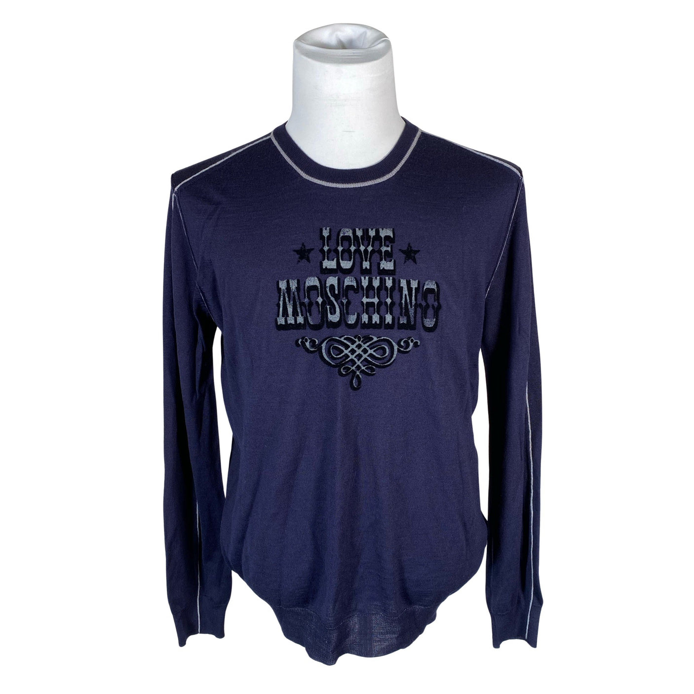 Unisex Love Moschino - Sweater, size XL - Blue (1)